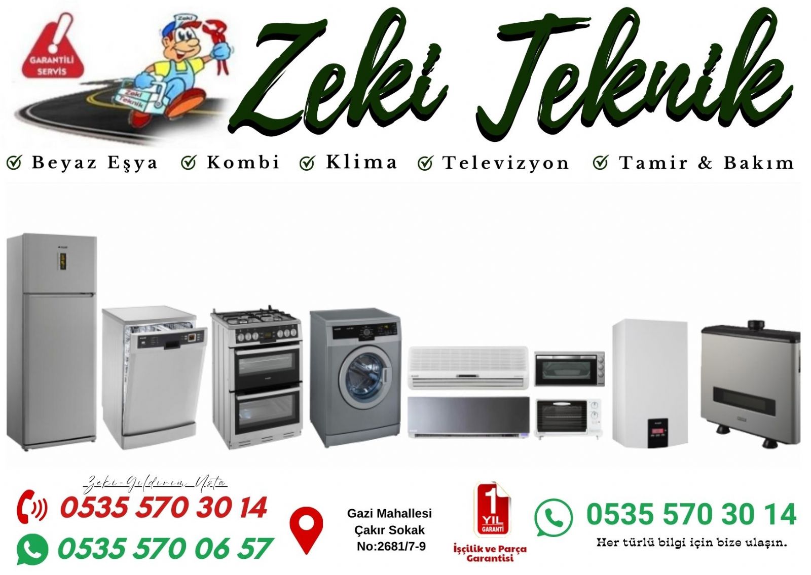 Gazi Mahallesi Arçelik Servisi